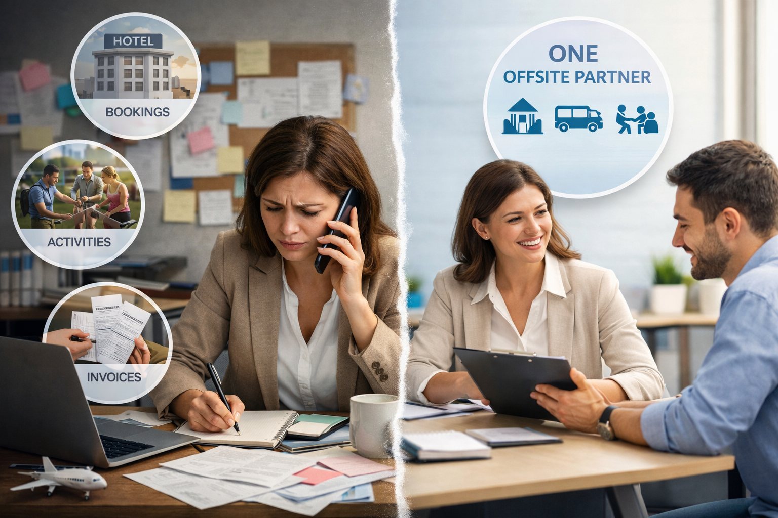 End-to-end corporate offsite planning partner